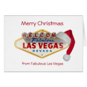 5x7 Las Vegas Kaart voor Kerstmis (Voorkant Horizontaal)