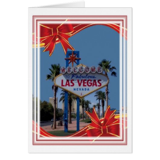 5x7 Las Vegas Kaart voor kerstmis Personaliseer uw (Voorkant)