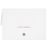 5x7 Las Vegas Kerstmis JOY Kaart (Achterkant Horizontaal)