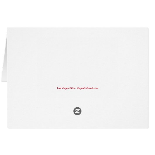 5x7 Las Vegas Kerstmis JOY Kaart (Achterkant Horizontaal)