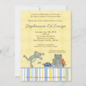 5x7 Leap Frog Turtle Bee Baby shower Invitation Kaart (Voorkant)