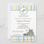 5x7 Leap Frog Turtle Bee Verjaardag Uitnodiging (Voorkant)