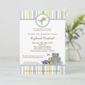 5x7 Leap Frog Turtle Bee Verjaardag Uitnodiging (Staand voorkant)