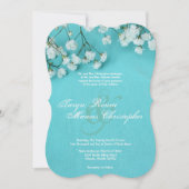 5x7 lente baby's adem bloem bruiloft uitnodiging (Voorkant)