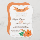 5x7 Lente Hibiscus Flower Hawa Weduwuitnodiging Kaart (Voorkant / Achterkant)