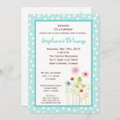 5x7 Lente Tijd Bloem Verjaardag Party Uitnodiging (Voorkant / Achterkant)