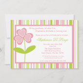5x7 Lente Tijd Bloem Verjaardag Party Uitnodiging (Voorkant)