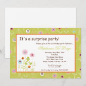 5x7 Lente Tijd Bloemen Verjaardag Uitnodiging (Voorkant / Achterkant)