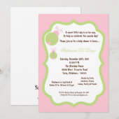 5x7 licht roze Lady Bug Baby shower Kaart (Voorkant / Achterkant)
