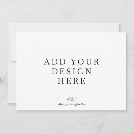 5x7" Liggend Uitnodigingskaart Afdrukken Kaart (Voorkant)