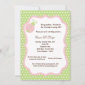 5x7 Light Green Lady Bug Birthday Party nodigt u u Kaart (Voorkant)
