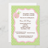 5x7 Light Green Lady Bug Birthday Party nodigt u u Kaart (Voorkant / Achterkant)