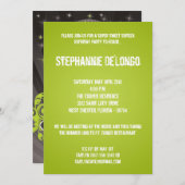 5x7 Lime Green DJ Platenspeler 16 Verjaardag Uitno Kaart (Voorkant / Achterkant)