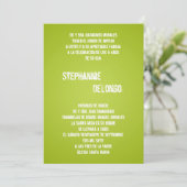 5x7 Lime Green DJ Platenspeler Quinceanera Uitnodi Kaart (Staand voorkant)