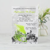 5x7 Limoen Masquerade Sweet 16 Verjaardagsuitnodig Kaart (Staand voorkant)