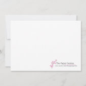 5x7 Little Bo Peep Nursery Baby shower Invitation Kaart (Achterkant)