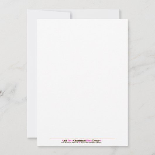 5x7 Little Ladybug Spring Baby shower Invitation Kaart (Achterkant)