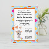 5x7 Little Monster Birthday Party Invitation Kaart (Staand voorkant)