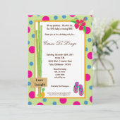 5x7 Luau Birthday Party nodigt uit Kaart (Staand voorkant)