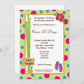 5x7 Luau Birthday Party nodigt uit Kaart (Voorkant / Achterkant)