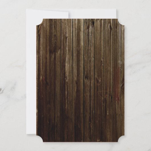 5x7 Mason Jar Initialen Rustieke bruiloft uitnodig Kaart (Achterkant)