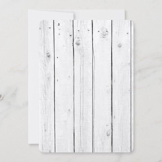 5x7 Mason Jar Wood Wash Land bruiloft uitnodiging (Achterkant)