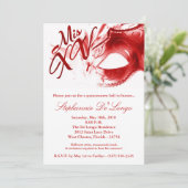 5x7 Masquerade Masker 15 Quinceanera Ball Invitati Kaart (Staand voorkant)