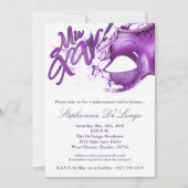5x7 Masquerade Masker 15 Quinceanera Ball Invitati Kaart (Voorkant)