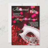5x7 Masquerade Quinceanera Birthday Uitnodiging (Voorkant)