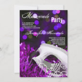 5x7 Masquerade Quinceanera Birthday Uitnodiging (Voorkant)