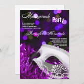 5x7 Masquerade Quinceanera Birthday Uitnodiging (Voorkant / Achterkant)