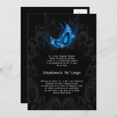5x7 Masquerade Quinceanera Birthday Uitnodiging (Voorkant / Achterkant)