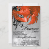 5x7 Masquerade Quinceanera Birthday Uitnodiging (Voorkant)