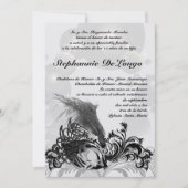 5x7 Masquerade Quinceanera Birthday Uitnodiging (Voorkant)
