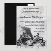 5x7 Masquerade Quinceanera Birthday Uitnodiging (Voorkant / Achterkant)