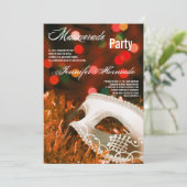 5x7 Masquerade Quinceanera Birthday Uitnodiging (Staand voorkant)