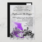 5x7 Masquerade Quinceanera Birthday Uitnodiging (Voorkant / Achterkant)