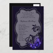 5x7 Masquerade Quinceanera Birthday Uitnodiging (Voorkant / Achterkant)