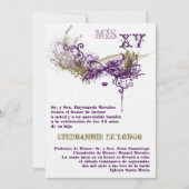 5x7 Masquerade Quinceanera Birthday Uitnodiging (Voorkant)