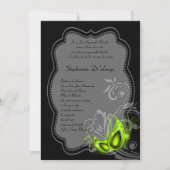5x7 Masquerade Quinceanera Birthday Uitnodiging (Voorkant)