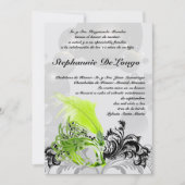 5x7 Masquerade Quinceanera Birthday Uitnodiging (Voorkant)