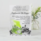 5x7 Masquerade Quinceanera Birthday Uitnodiging (Staand voorkant)