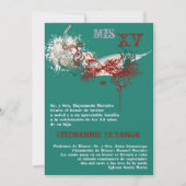 5x7 Masquerade Quinceanera Birthday Uitnodiging (Voorkant)