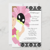 5x7 MasqueradeBall Halloween Bash Party Invitation Kaart (Voorkant)