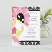 5x7 MasqueradeBall Halloween Bash Party Invitation Kaart (Staand voorkant)