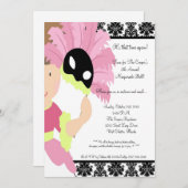 5x7 MasqueradeBall Halloween Bash Party Invitation Kaart (Voorkant / Achterkant)