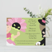 5x7 MasqueradeBall Halloween Bash Party Uitnodigin Kaart (Staand voorkant)