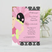 5x7 MasqueradeBall Halloween Bash Party Uitnodigin Kaart (Staand voorkant)