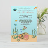 5x7 meisje onder de uitnodiging van de Birthday Ze (Staand voorkant)