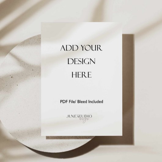 5x7" Menu Kaart Afdruk Een-zijdig